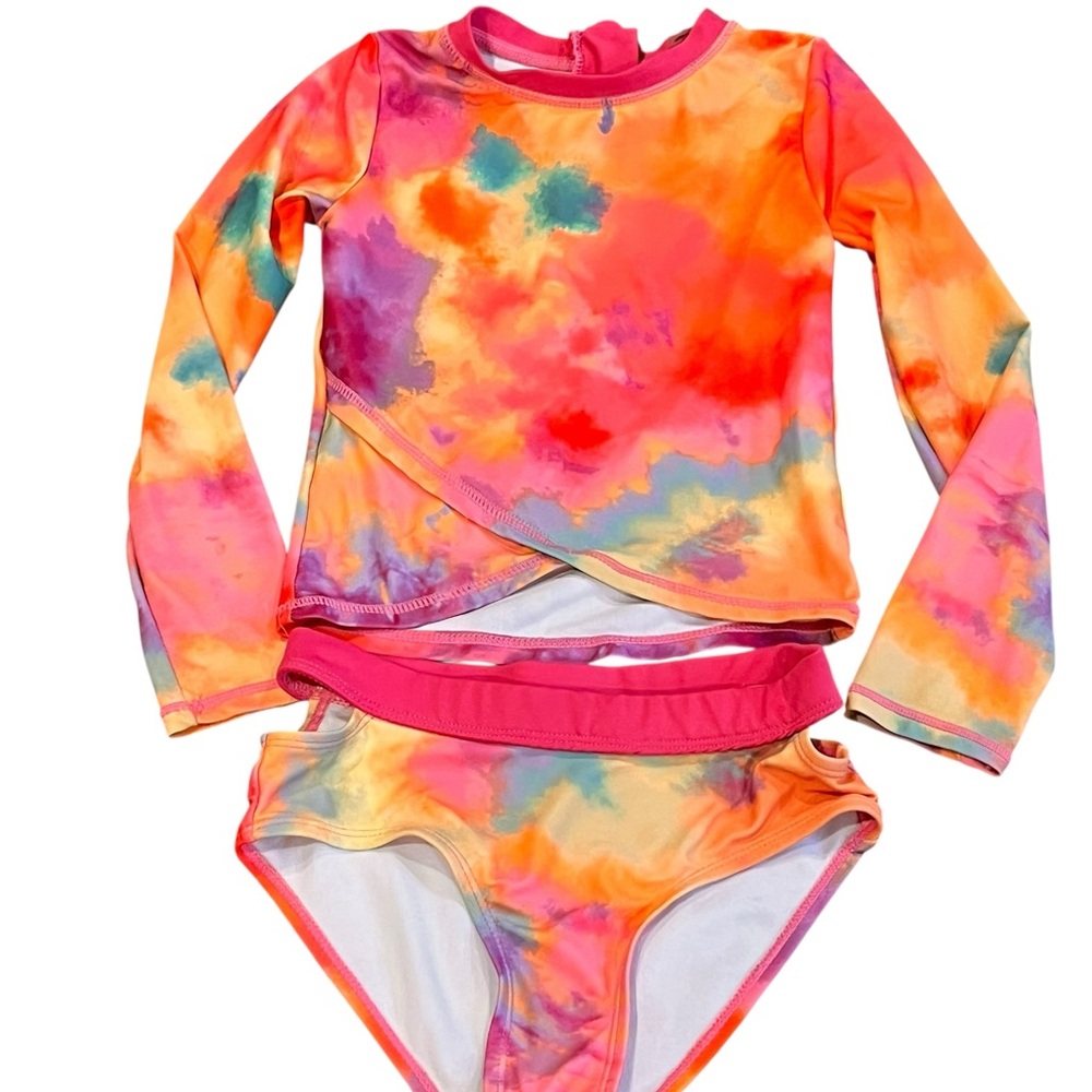 Appaman Vibrant Tie-Dye Kids Rashguard Set Size 7